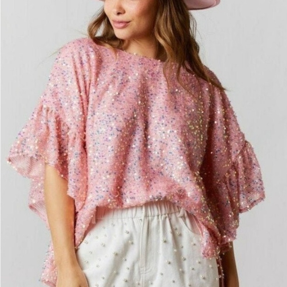 Fantastic Fawn Pop the Bubbly Sequin Top